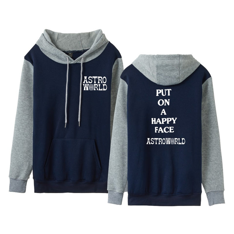 Travis Scott Astroworld Hoodie Men and Women Contrast Color Autumn and Winter New Hoodie