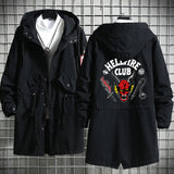 Stranger Things Hellfire Club Hoodie StrangerThings Season 4 Men's and Women's Mid-Length Trench Coat