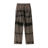 Man Fall Outfits Cargo Pants Tie-Dyed Jeans Men's Retro Distressed Loose Straight Wide-Leg Pants