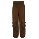Julia Fox Low Rise Trousers Vintage Casual Loose Track Pants