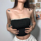 Music Festivals Rave Outfits Girls Tops Winter Women's Clothing Fashion Camisole Female