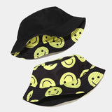 Smiley Face Cap Hat Sun-Shade Fisherman Hat