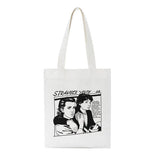 Stranger Things Hellfire Club Handbag Stranger Things Printed Creative One-Shoulder Student Handheld Shopping Bag
