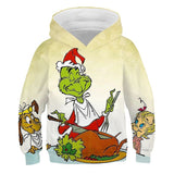 Grinch Hoodie Grinch 3D Printed Sweater Children's Clothing