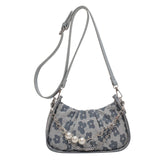 Sling Bags Pearl Chain Shoulder Pleated Crossbody Handbag