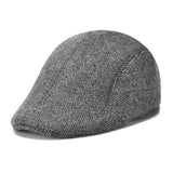 Check Beret Hat Autumn and Winter Check Middle-Aged and Elderly Men and Women Hats for the Elderly