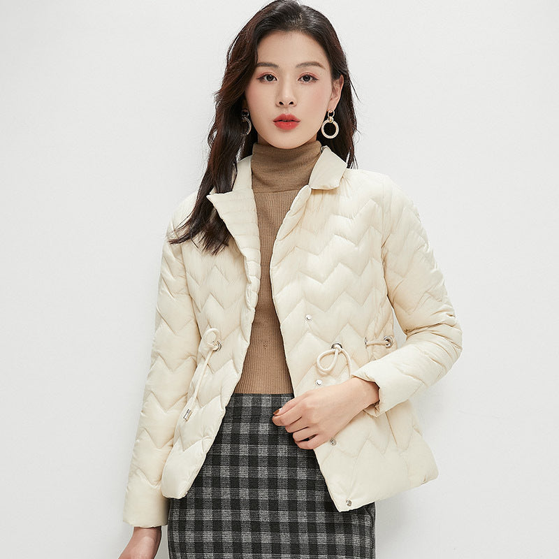 Women Winter Coats Puffer Jacket Down Coat Down Jacket Lightweight Autumn and Winter White Duck Down Stand Collar Coat