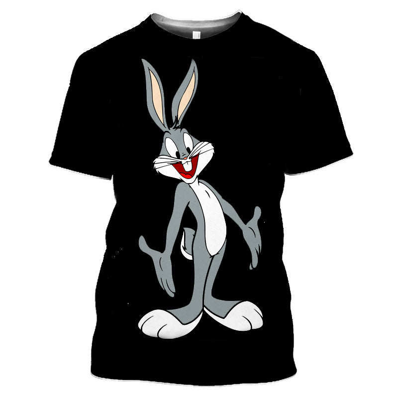 Bugs Bunny Shirt T-Shirt Summer Men'S T-Shirt Printed Loose Casual
