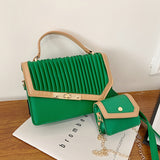 Sling Bags Chain Bag Casual Pleated Crossbody Bag