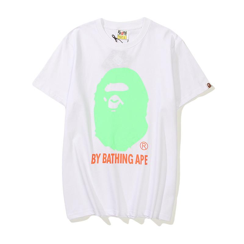 Shark Print T Shirt Cartoon Round Neck Summer Loose Printed Plus Size Short-Sleeved Casual T-Shirt