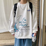 Men Sweatshirts Printed Pullover Sweatshirt Men's Autumn Loose Casual Jacket