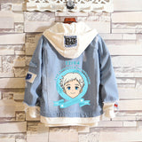 Comic Denim Jacket Clothes Men's and Women's Spring Denim Jacket