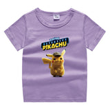 Children Pokemon Pikachu T Shirt Cotton T-shirt Casual Sports