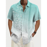 Men Beach T Shirts Men's Fashion Short Sleeve Shirt
