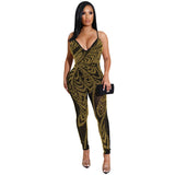 Party Pants Suits Summer Sexy Nightclub Mesh See-through Suspender Trousers Jumpsuit