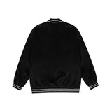 Baby Blue Varsity Jacket Letter Loose Men and Women Autumn Men's Jacket Baseball