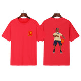 Cactus Jack McDonalds Shirt Printed Short Sleeve round Neck T-shirt
