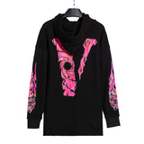 Skull Vlone Hoodie Skull Print Men's and Women's Coats Hooded Sweater