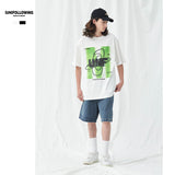 Preppy Aesthetic T Shirt Summer Printed Cotton Short Sleeve T-shirt Casual