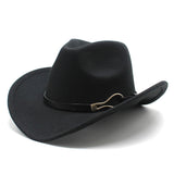 Cowboy Hats Rolled Brim Men and Women Retro