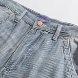 Men Shorts Summer Stripes Shorts Casual Straight-Leg Jeans Men