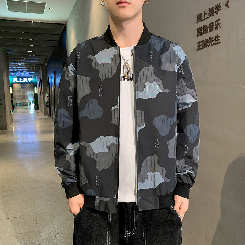 Baggy Jacket Men's Autumn Fashion Baseball Uniform Large Size