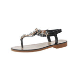 Women Open Toe Sands Flats Summer Fashion Flat Heel Bohemian Sandals