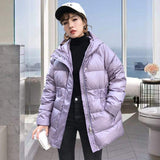 Women Winter Coats Puffer Jacket Down Coat Thin Lightweight Short Type Down Jacket Female Winter White Duck Down Warm Coat