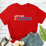 Let'S Go Brandon T Shirt Letter Print Teen Casual Loose-Fitting T-Shirt Short Sleeve Top