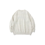 Mens Fall Outfits Retro Alphabet round Neck Knitted Jacket Oversize Pullover Sweater for Men and Women