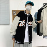 Blue Varsity Jacket Spring And Autumn Jacket Men 'S Baseball Uniform Men 'S Jacket Printed Jacket