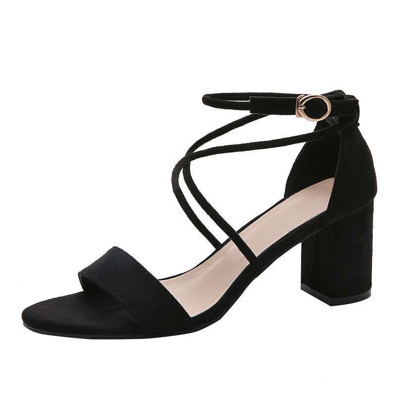 Nude Block Heel Peep Toe Sandals