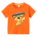 Children Pokemon Pikachu T Shirt Summer Clothing Short Sleeve T-shirt Leisure Sports