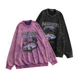 Preppy Aesthetic Sweatshirt round Neck Vintage Sweater Men's and Women's Coats