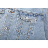 Men Denim Coat Jean Jackets Solid Color Washed Denim Jacket Men's Loose Lapels Tooling Jacket Denim Coat
