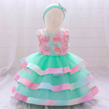 Summer Rompers Children's Cake Birthday Party Dress