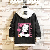Comic Denim Jacket Men's and Women's Fashion Fall Winter Coat Top Clothes
