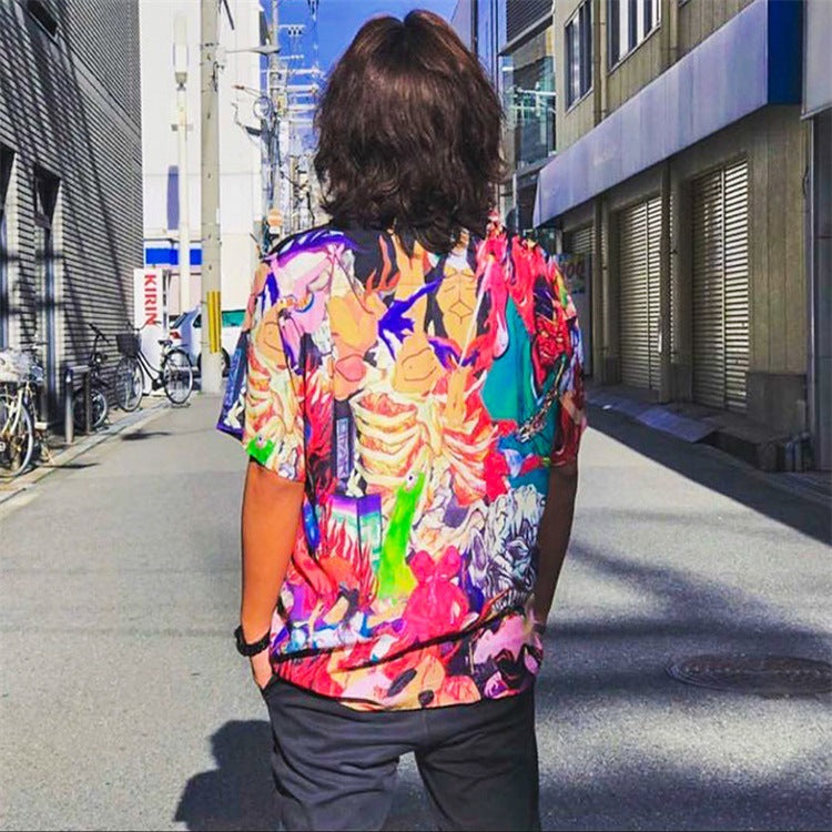 Men Beach T Shirts Printed Shirt Men