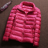 Women Winter Coats Puffer Jacket Down Coat Fall/Winter Lightweight Down Jacket Women's Short Stand Collar Winter Clothing Coat