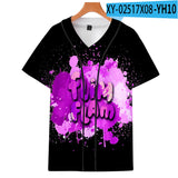 Baggy Baseball Jersey Printed Break Fashion Short Sleeve Baseball Uniform