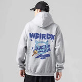 Grafitti Sweatshirts Hooded Sweater Men's Fall plus Size Coat