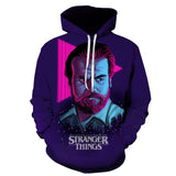 Stranger Things Hellfire Club Coat 3D Digital Printing Anime Hooded Sweater Men's