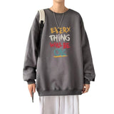 Men Sweatshirts Sweater Men's Spring and Autumn Pullover Leisure Cotton Long Sleeve