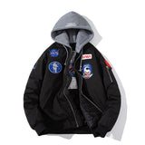 NASA Varsity Jacket Casual Coat Men's and Women's Embroidered Loose Autumn and Winter