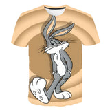 Bugs Bunny Shirt Men's Cartoon Animation Printed T-shirt