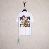 off Casual Loose Large Size Cartoon Printed Short Sleeve Men Couple T-shirt Women t shirt