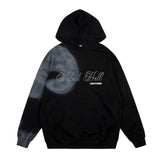 Mens Fall Outfits High Street Graffiti Printed Hoodie Loose Casual Top Men