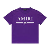 Amiri T Shirt Printed Casual Hip Hop round Neck Short Sleeve T-shirt