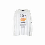 Men's Fall Outfits Printed Long-Sleeved T-shirt Men's and Women's Loose Couple's Top