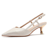 Nude Block Heels Closed Toe Sandals Women's Color Block High Heels Spring